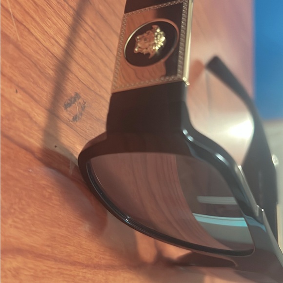 Versace Black and Gold Sunglasses